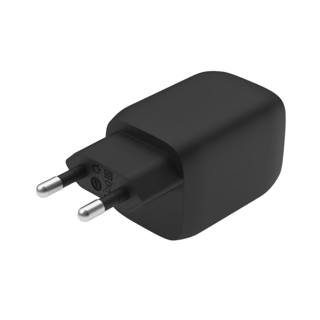 Adaptador De Corriente Belkin Doble Usb-C Gan Pps De 65 W Negro