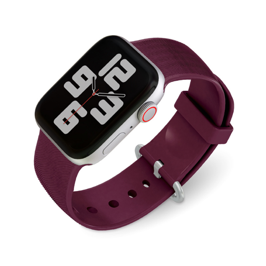 Correa Silicona Nco Activeloop Para Apple Watch Series 7 45Mm Burdeo