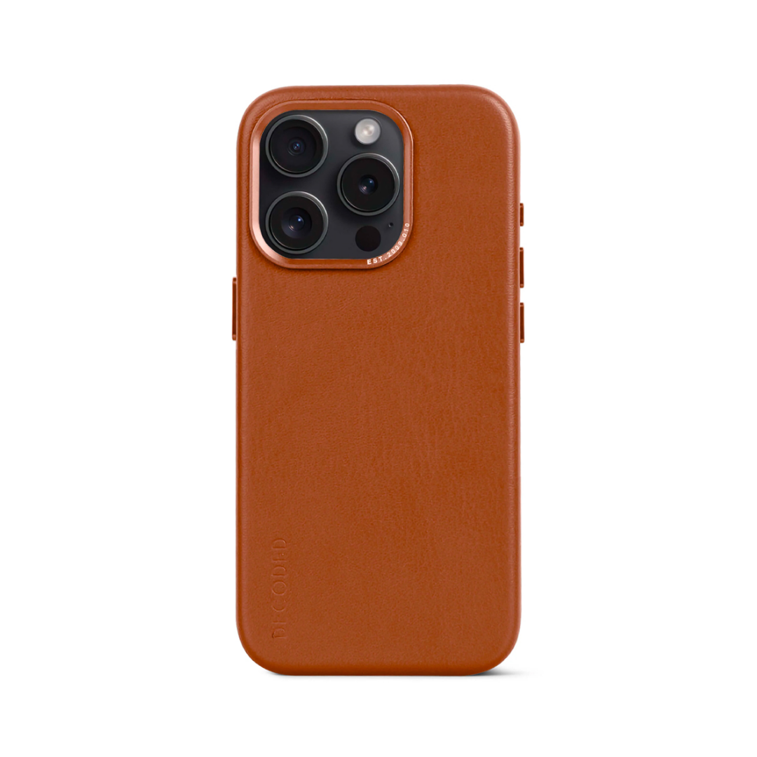 Carcasa Cuero Backcover Iphone 15 Pro Decoded Magsafe Cafã©