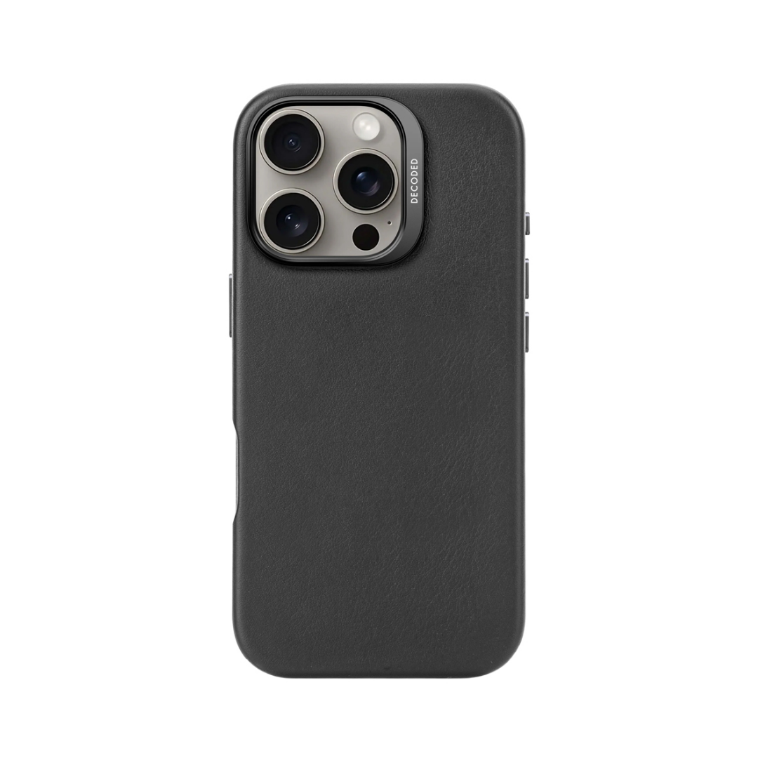 Carcasa Cuero Decoded Para Iphone 16 Pro Magsafe Negro
