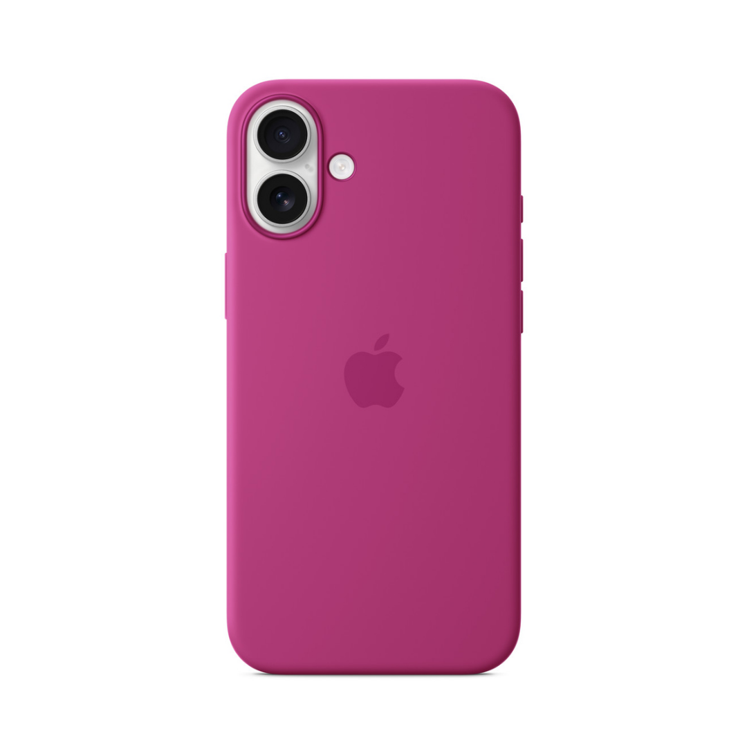 Carcasa De Silicona Con Magsafe Para El Iphone 16 Plus Fucsia