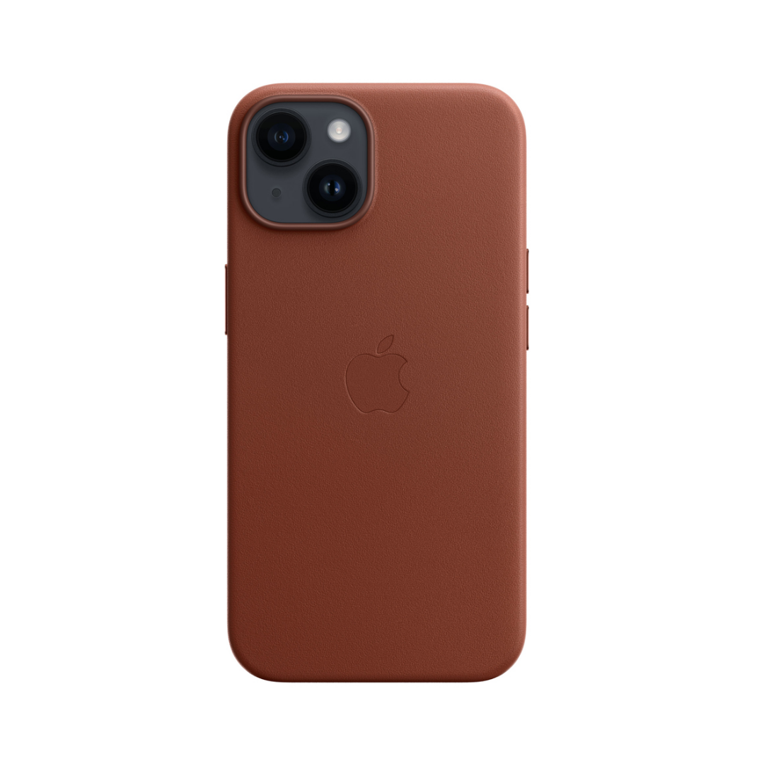 Apple funda de piel con MagSafe para el iPhone 13, Ocre