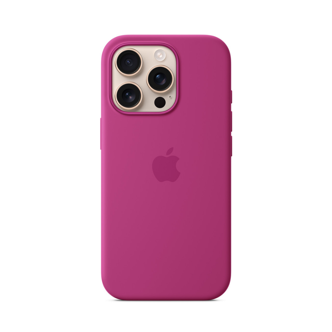 Carcasa De Silicona Con Magsafe Para El Iphone 16 Pro Fucsia