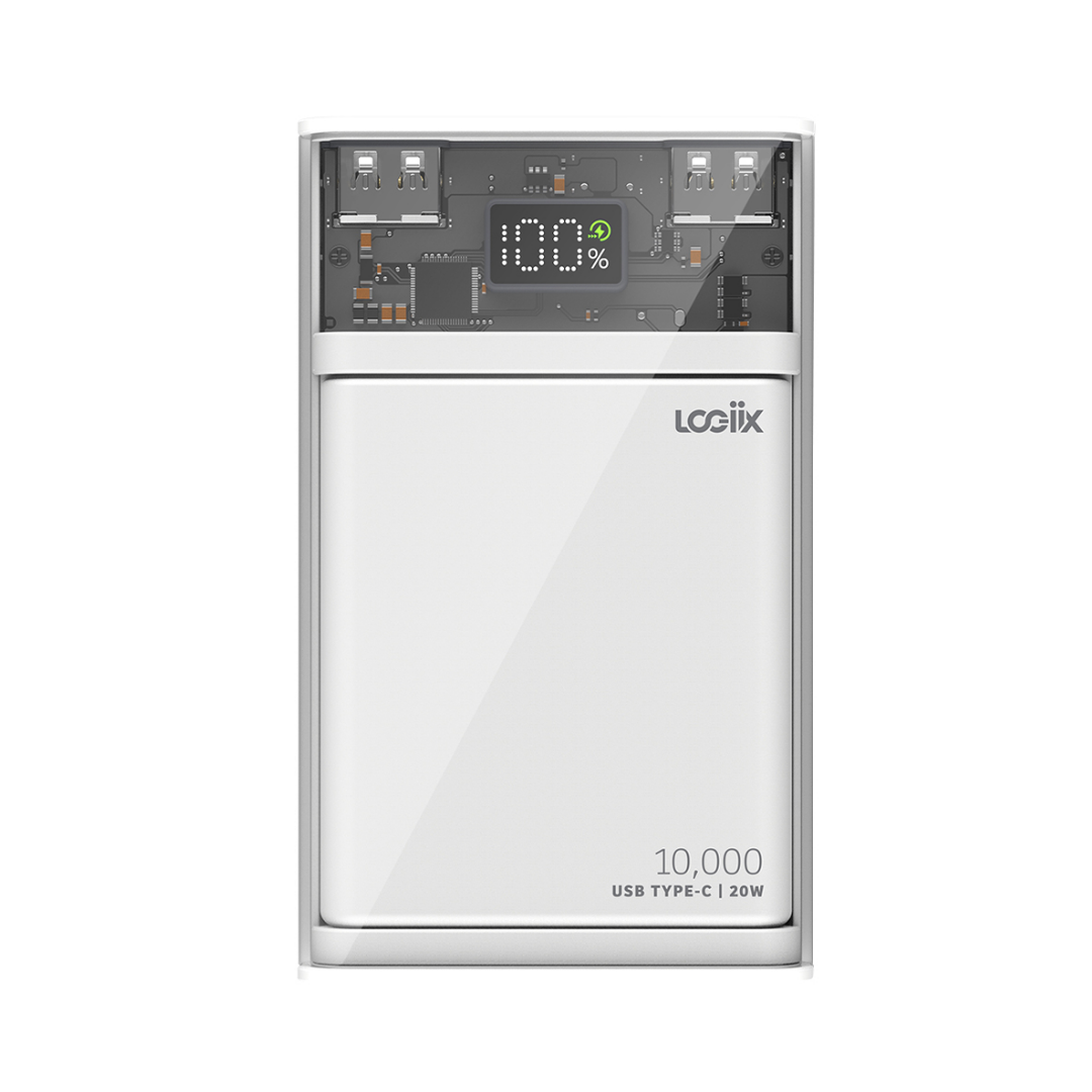 Baterã­A Logiix Piston Power 10.000 Mag Blanco