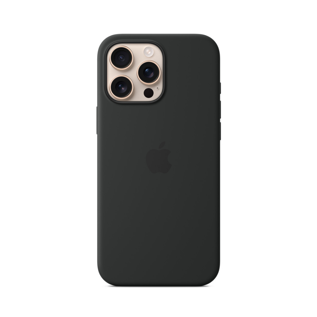 Carcasa De Silicona Con Magsafe Para El Iphone 16 Pro Max Negro
