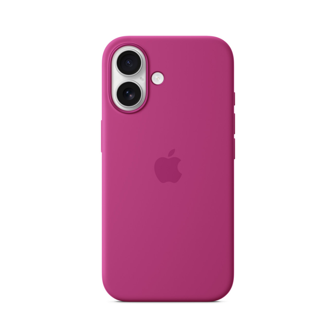 Carcasa De Silicona Con Magsafe Para El Iphone 16 Fucsia