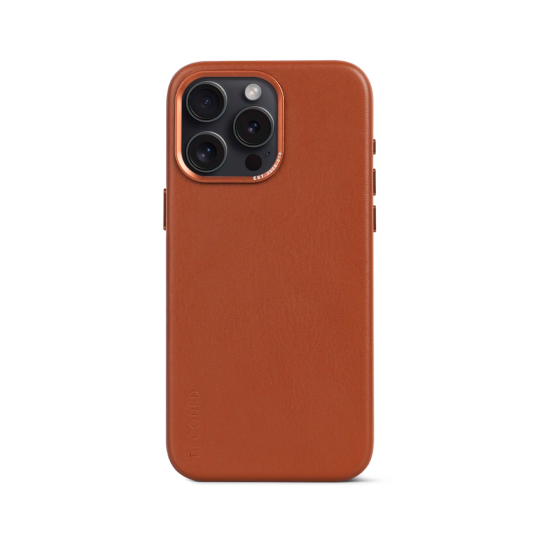 Carcasa Cuero Backcover Iphone 15 Pro Max Decoded Magsafe Cafã©