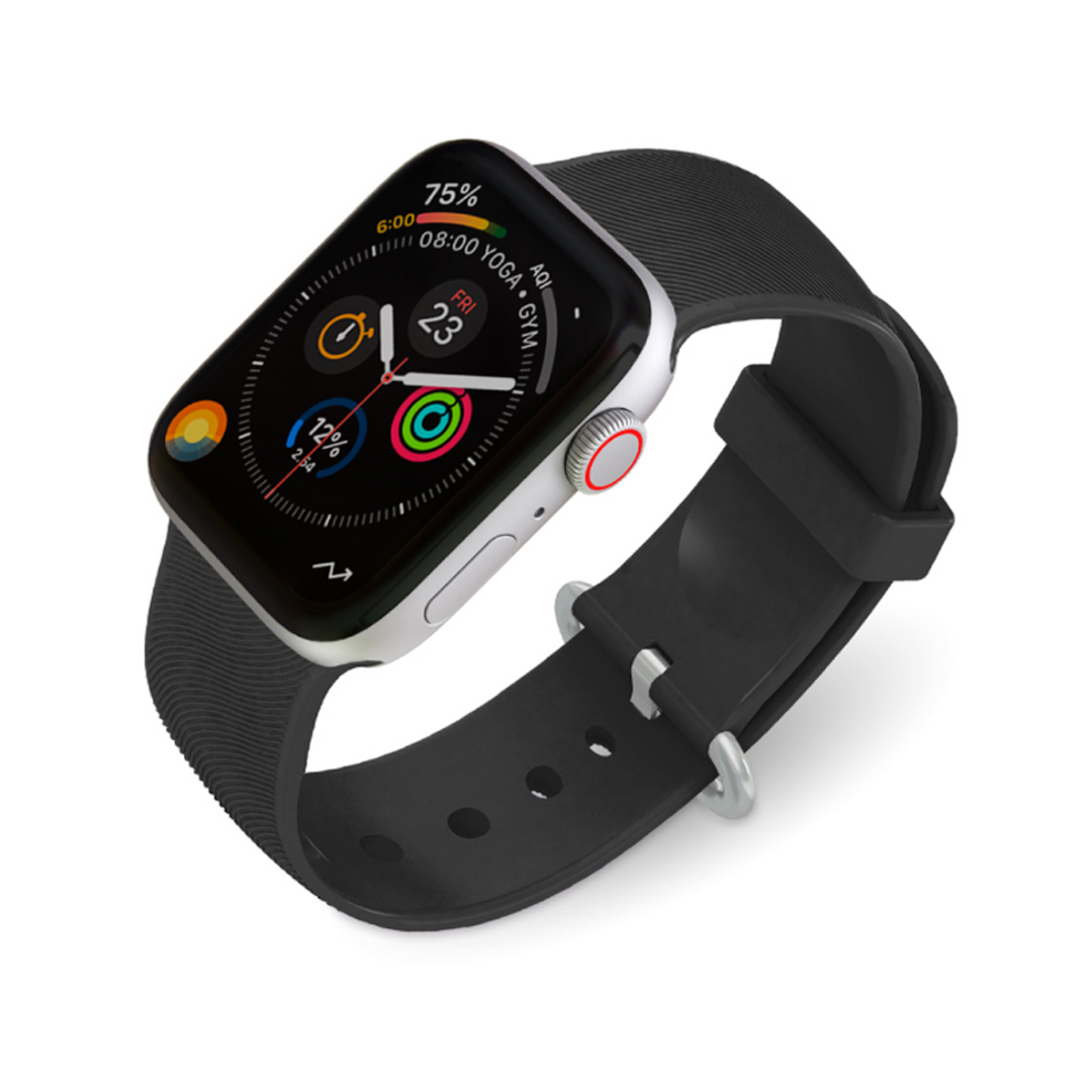 Correa Silicona Nco Activeloop Para Apple Watch Series 7 45Mm Negro