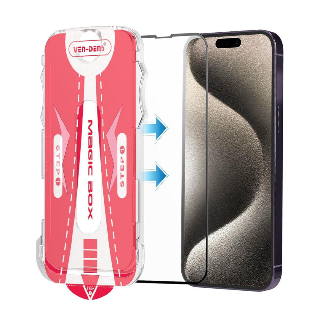 Protector De Pantalla Ven Dens Magic Glass Box Para Iphone 15 Pro