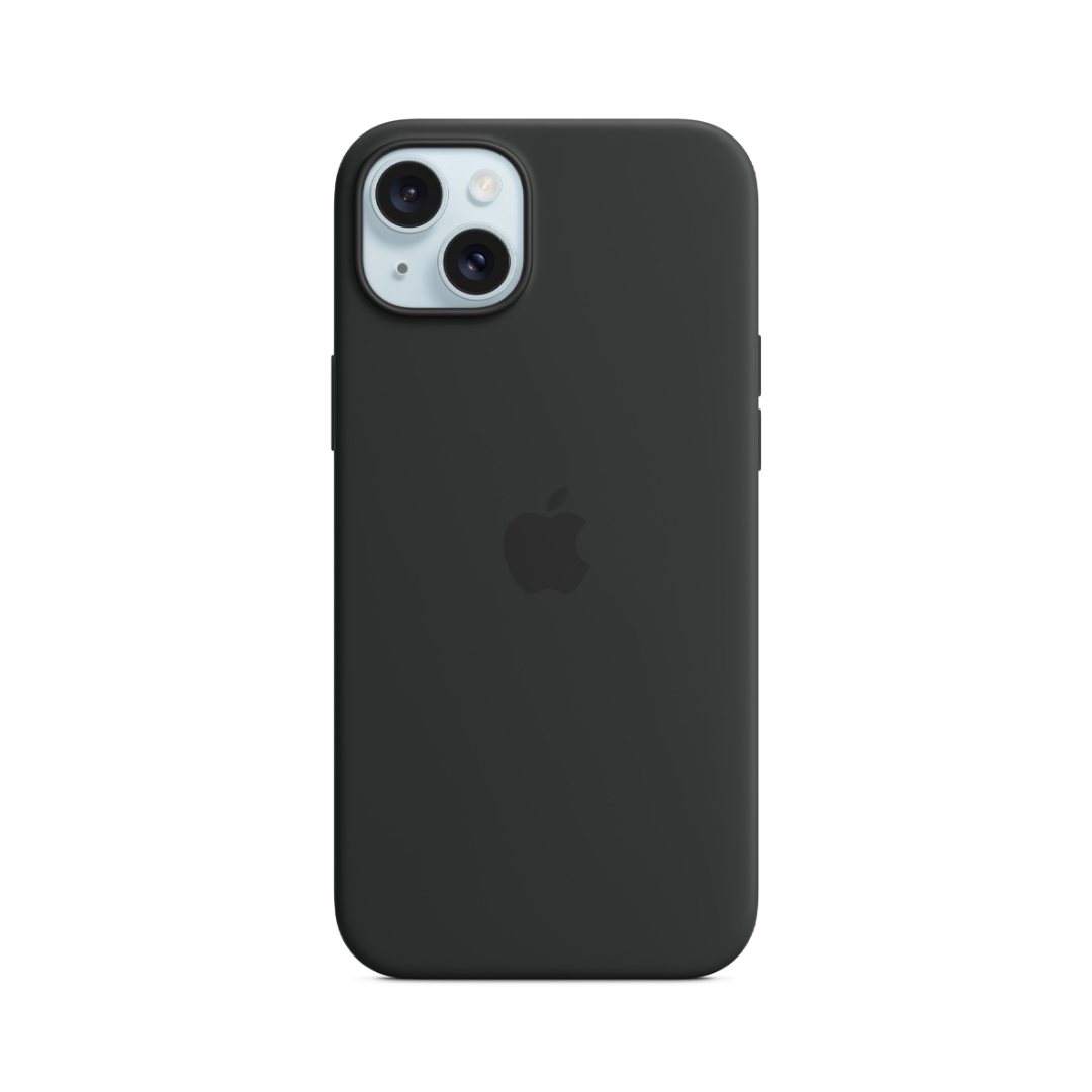 Carcasa Silicona Iphone 15 Plus Magsafe Negro