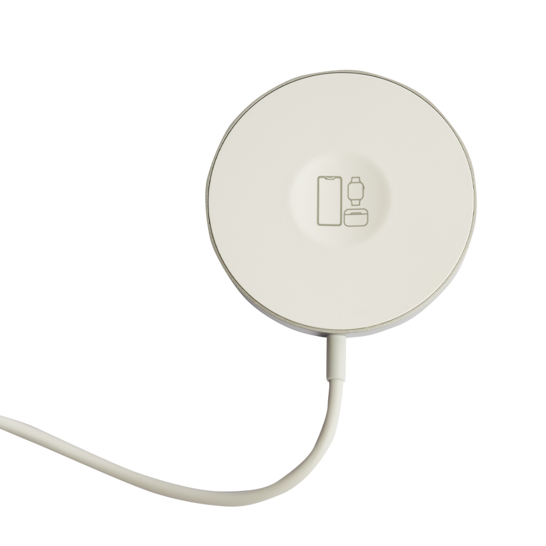 Cable Magnã©Tico De Carga Inalã¡Mbrica Usb-C Acsy Blanco