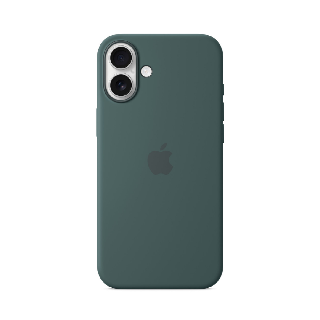 Carcasa De Silicona Con Magsafe Para El Iphone 16 Plus Verde Lago