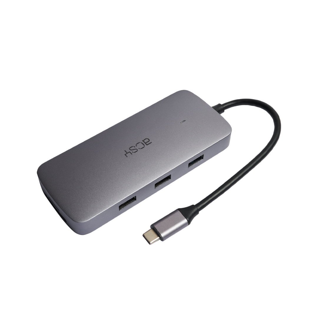 Hub Usb-C 10 En 1 Acsy Multipuertos