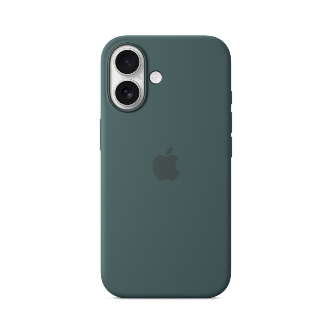 Carcasa De Silicona Con Magsafe Para El Iphone 16 Verde Lago