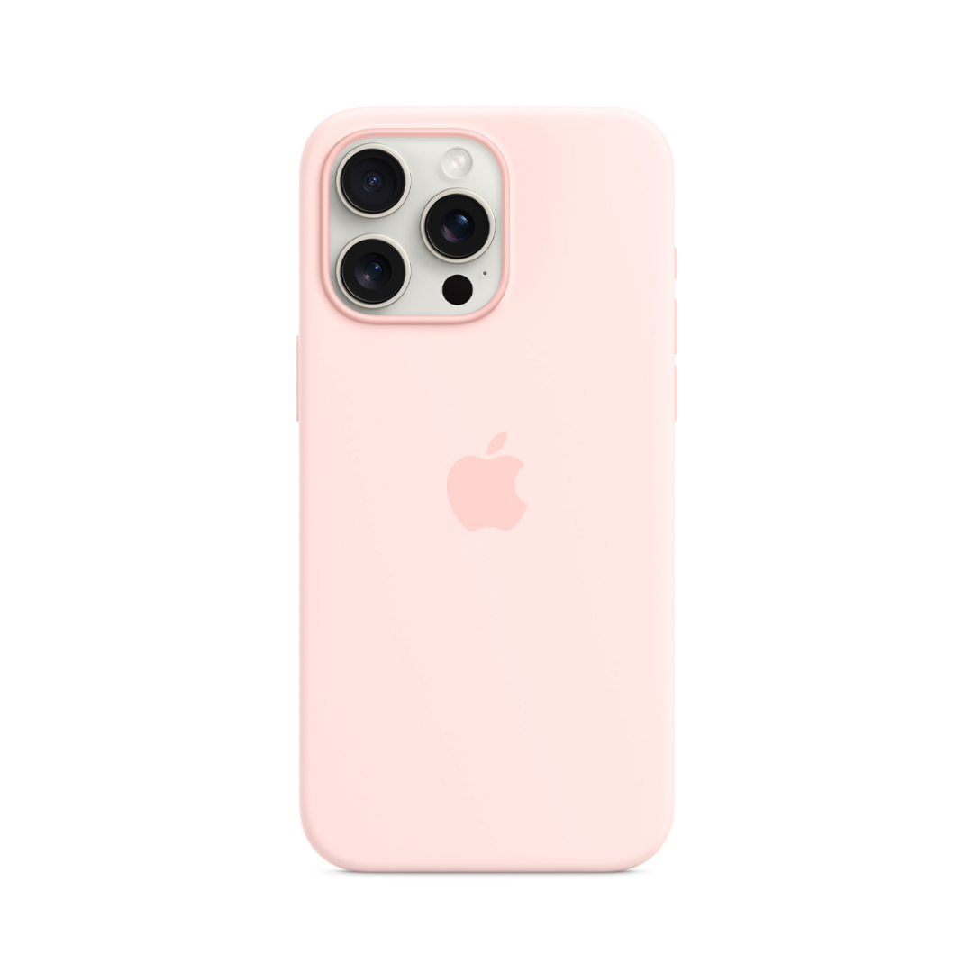 Carcasa Silicona Iphone 15 Pro Max Magsafe Rosado