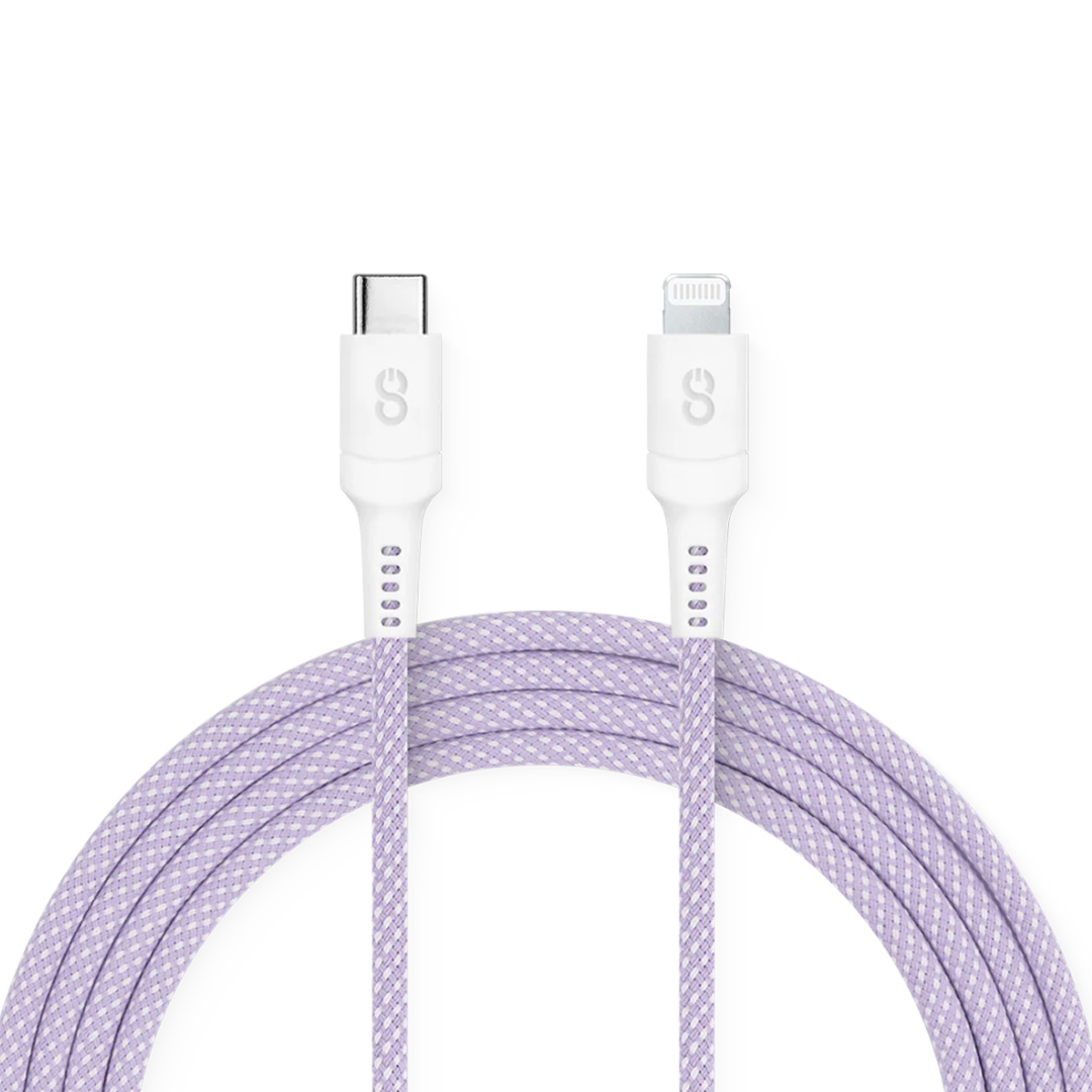 Cable Logiix Vibrance Connect Usb-C To Lightning Morado
