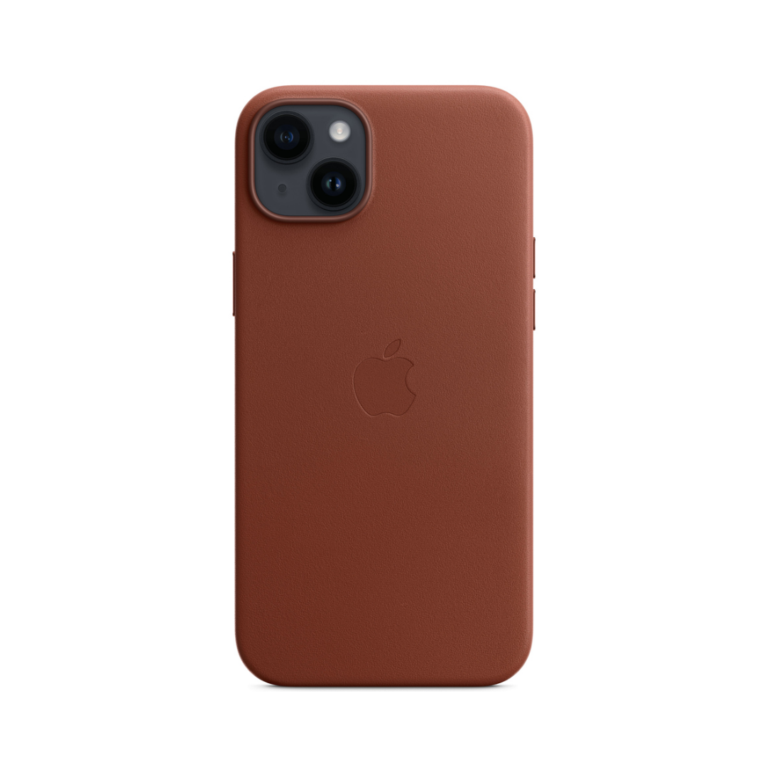 Carcasa Cuero Iphone 14 Plusapple Magsafe Ocre Oscuro