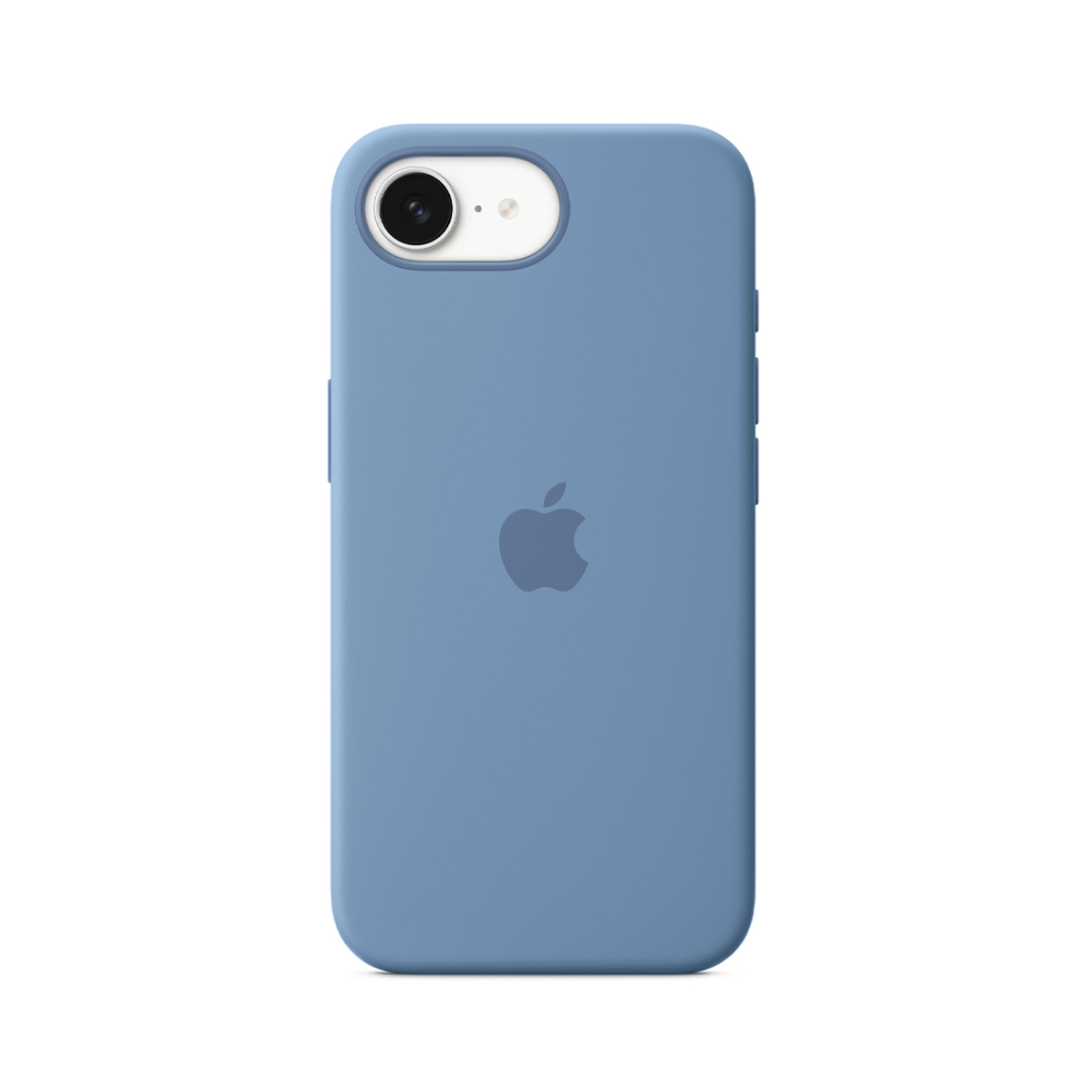 Carcasa De Silicona Para El Iphone 16E Azul Invierno